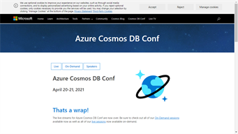 Azure Cosmos DB Conf
