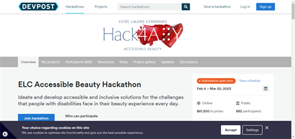 ELC Accessible Beauty Hackathon 2023