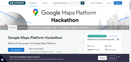Google Maps Platform Hackathon