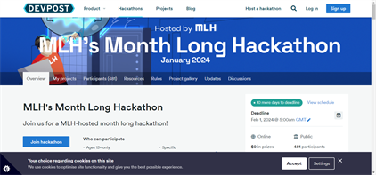 MLH Month Long Hackathon January 2024