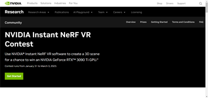 NVIDIA Instant NeRF VR Contest