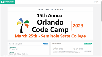 Orlando Code Camp 2023 CFS