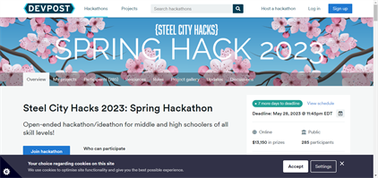 Steel City Hacks 2023 Spring Hackathon